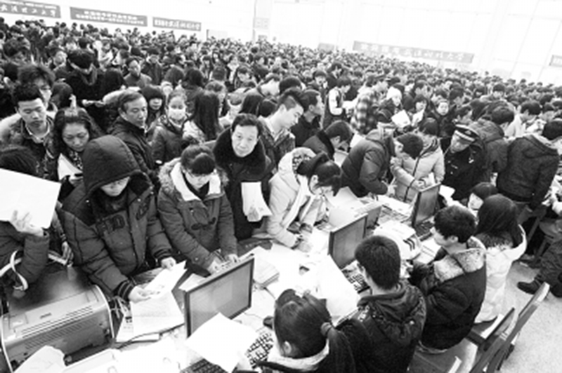 艺考报名人山人海