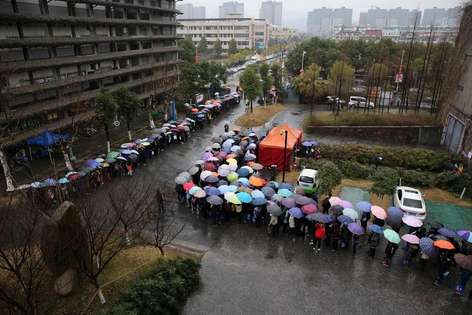 美术生联考现场