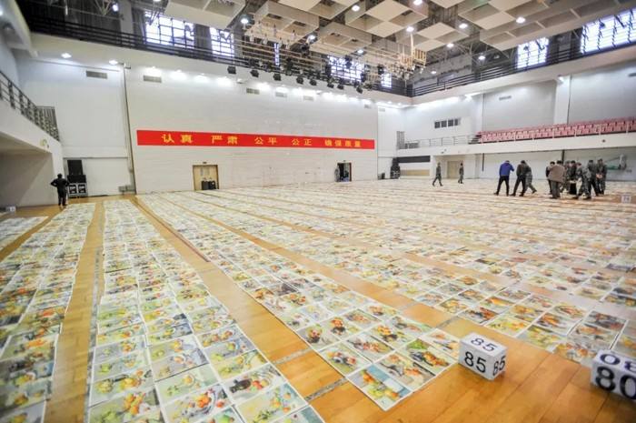 阅卷人正在审阅考生试卷