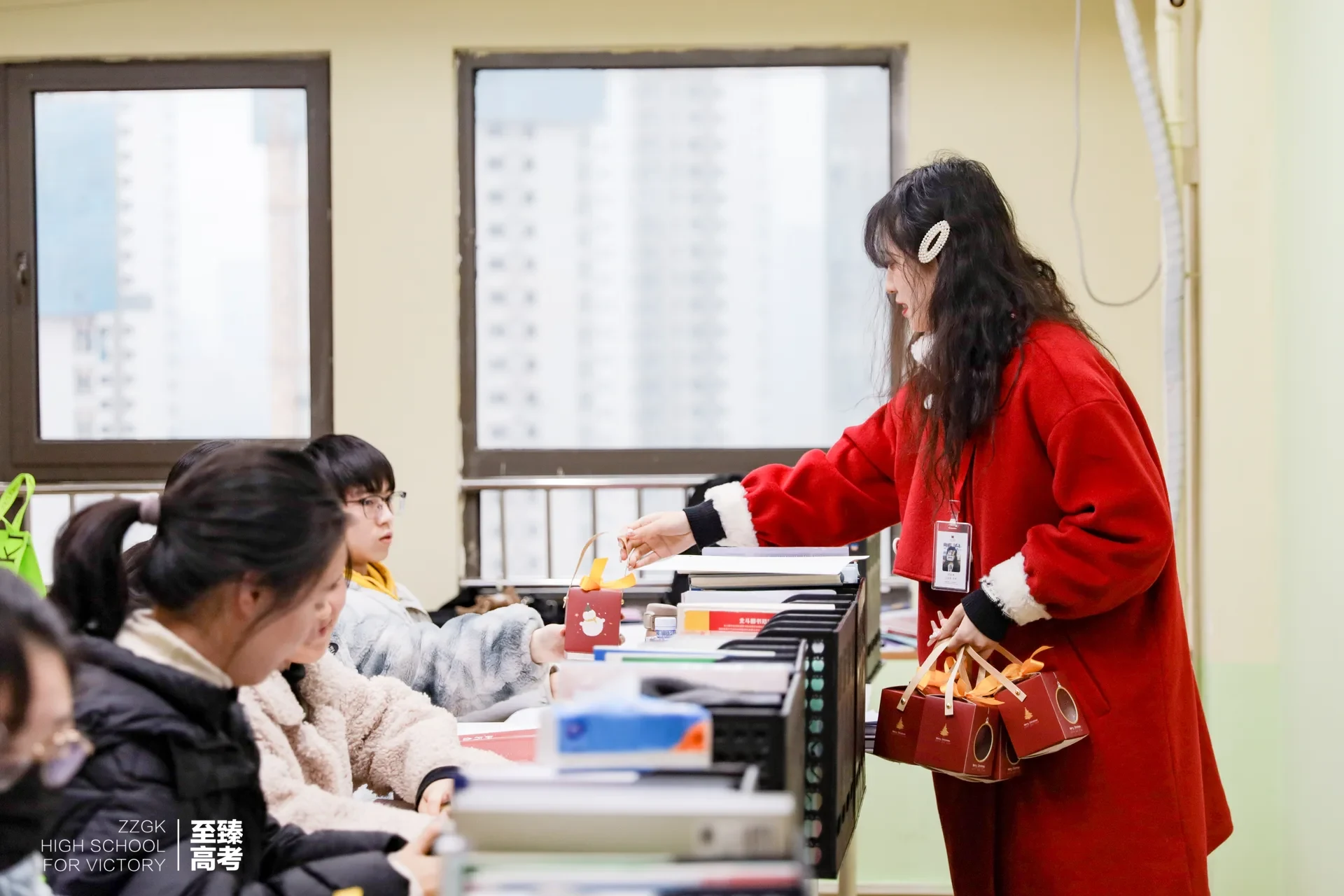 至臻高考圣诞活动现场