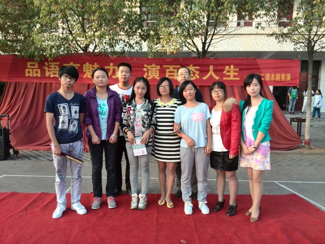 汉阳三中艺术生考前合影