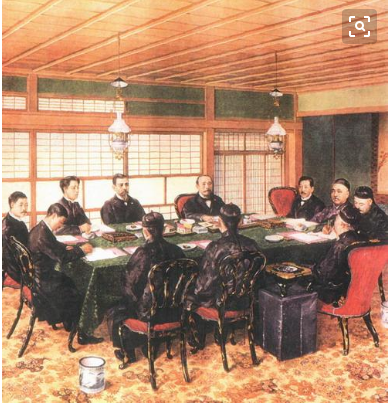 中日双方签订《马关条约》