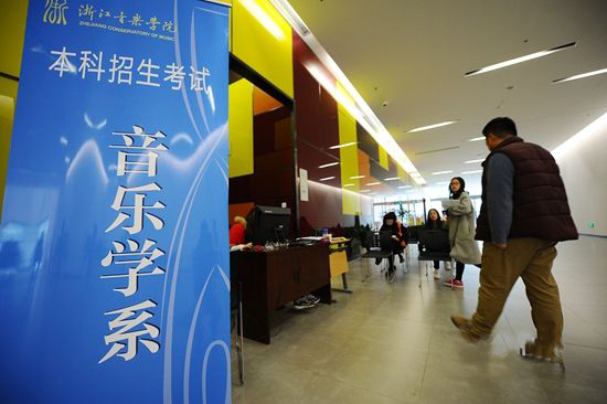 音乐学院正在进行校考