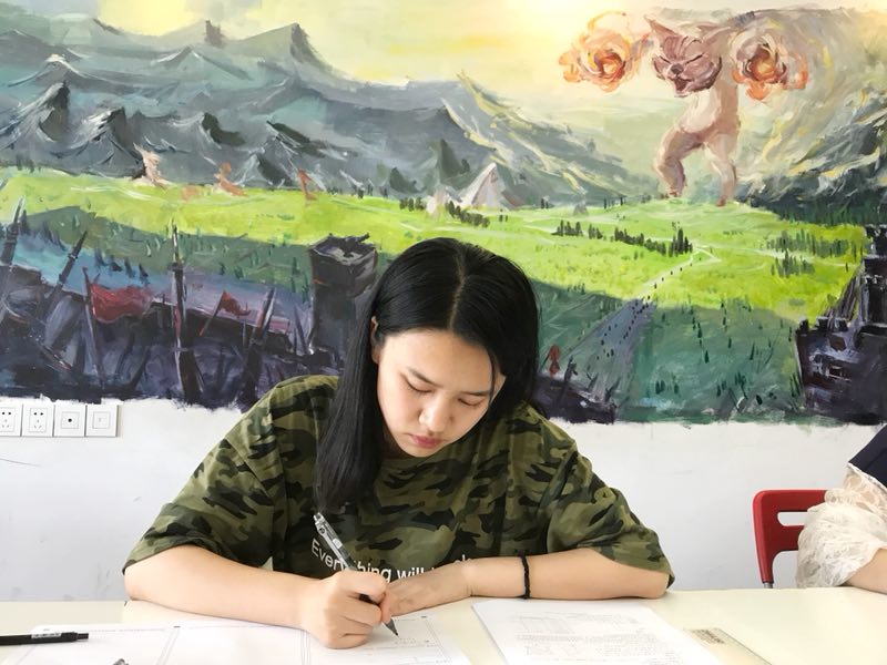 高二学生在至臻补习