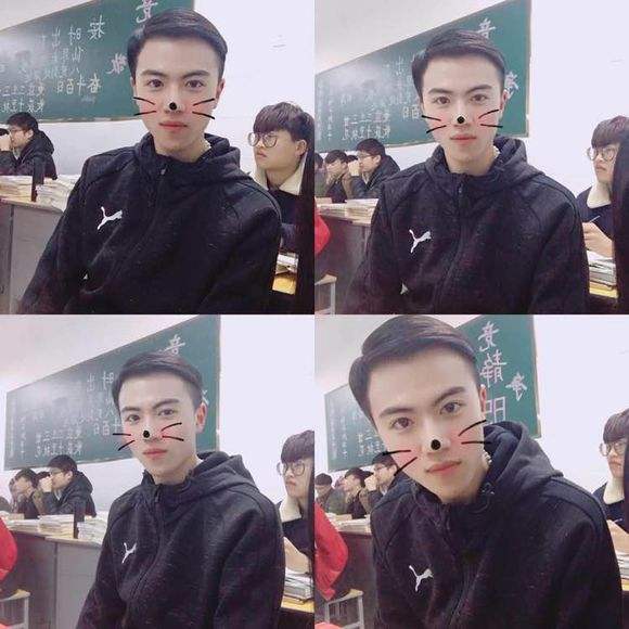 武汉音乐生课后帅气自拍