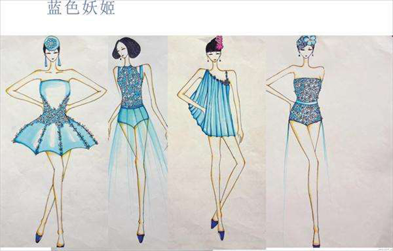 艺考生服装设计处女作